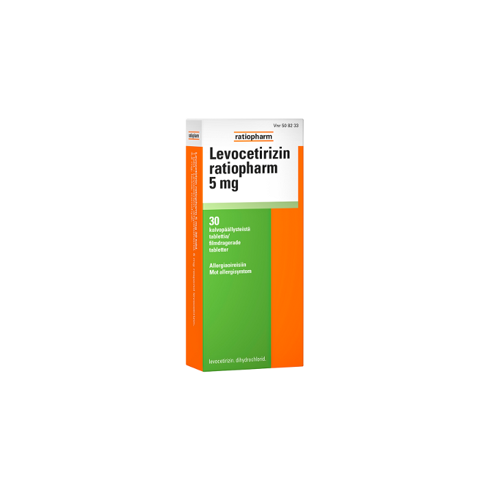 LEVOCETIRIZIN RATIOPHARM tabletti, kalvopäällysteinen 5 mg 30 fol kuva 2