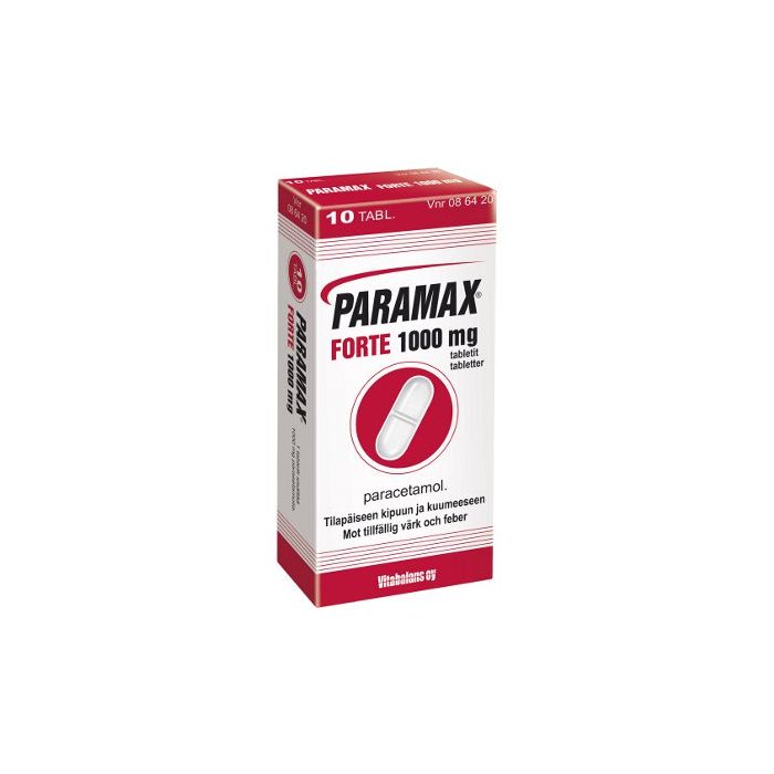 PARAMAX FORTE tabletti 1000 mg 10 fol