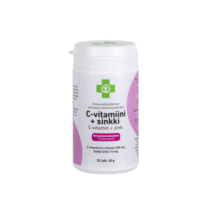 APTEEKKI C-vitamiini + sinkki karpalo 30 tabl