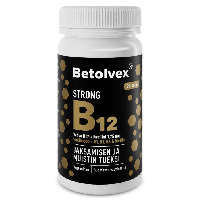 Betolvex Strong 1,25 mg B12-vitamiini 90 kaps kuva 2