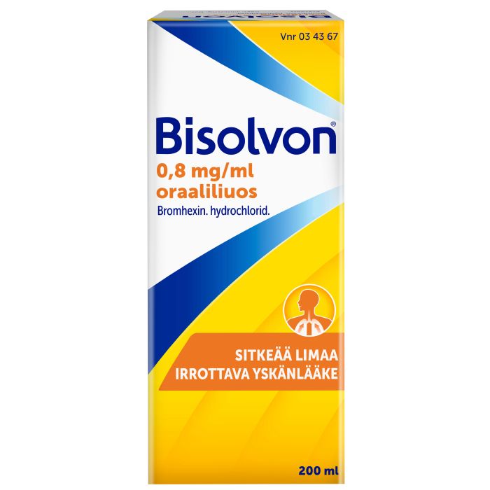 BISOLVON oraaliliuos 0,8 mg/ml 200 ml kuva 3