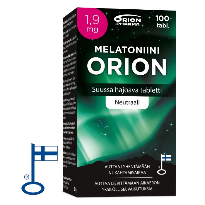 Melatoniini Orion 1,9 mg suussa hajoava 100 tabl kuva 3