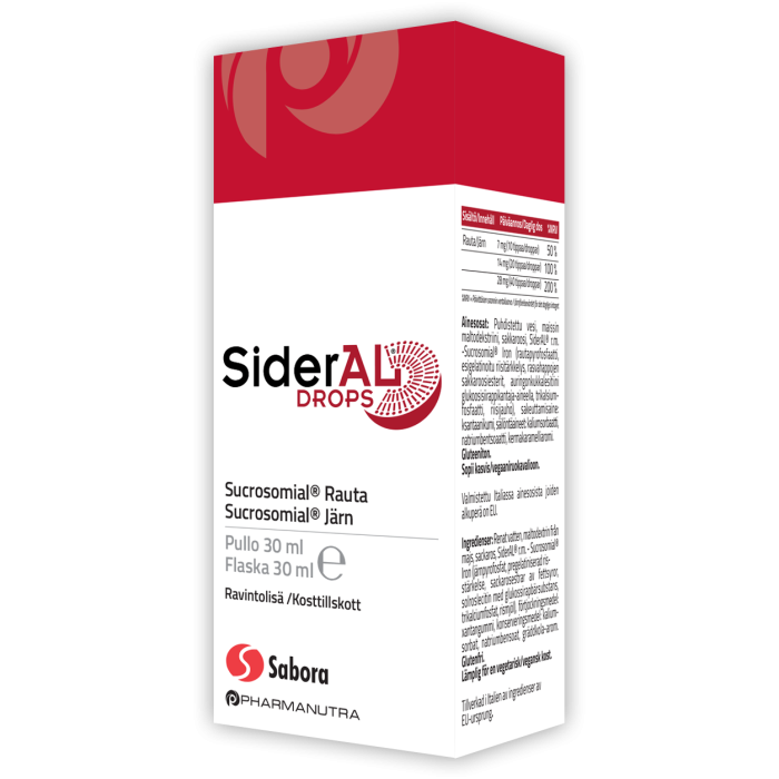 SiderAL Drops Sukrosomiaalinen Rauta 30 ml kuva 8