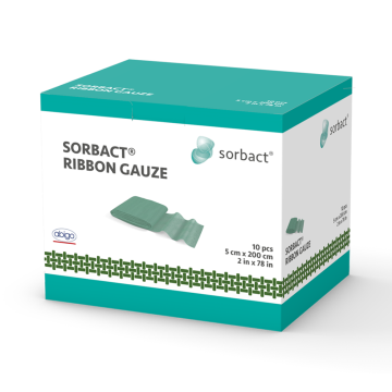 Sorbact Ribbon Gauze 5 cm x 200 cm 98120 10 KPL