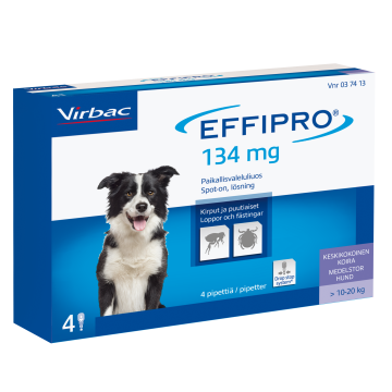 EFFIPRO paikallisvaleluliuos 100 mg/ml Pipetti 4 x 1.34 ml