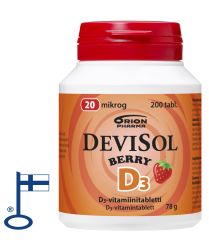 Devisol Berry 20 mikrog imeskelytabletti 200 kpl
